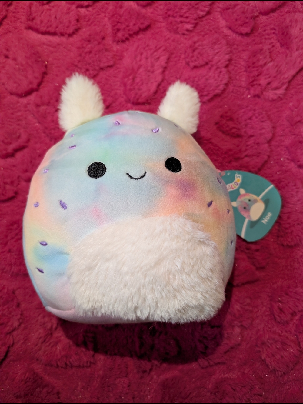 8 Inch Squishmallows Pastel Rainbow Bunny Plush - Pink, Purple, Blue, White